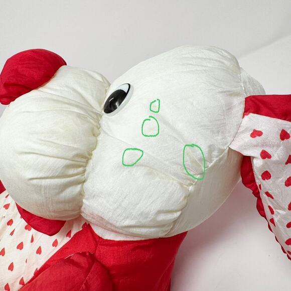 VTG Tb Trading Valentine's Dog Nylon Parachute Plush You're Special Red Hearts - Picture 11 of 12